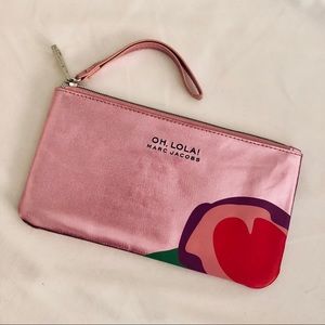 Metallic Pink Wristlet